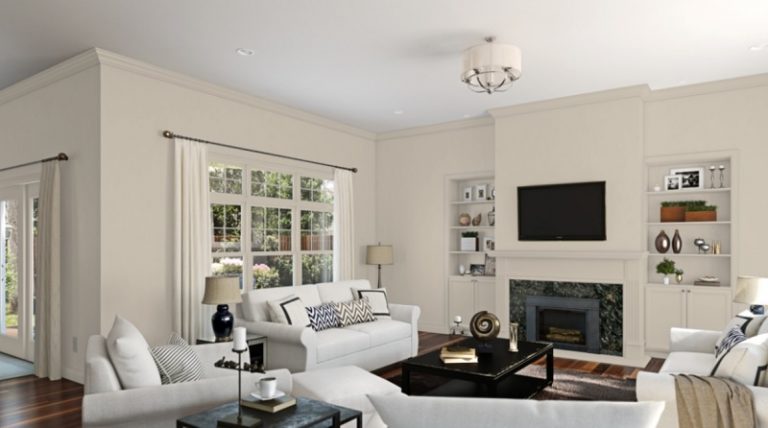 Living Room Accessible Beige Color Palette