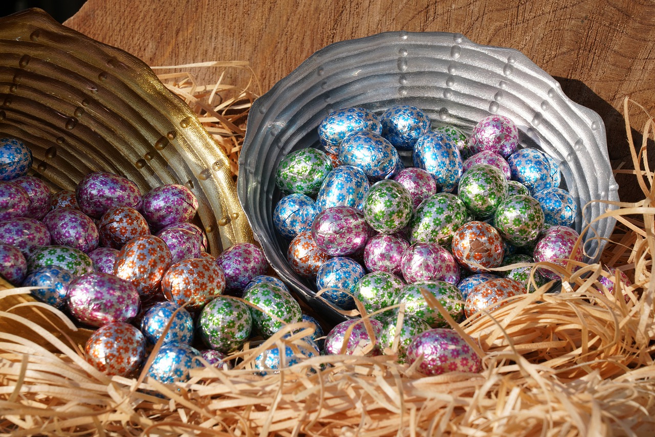 Easter Eggs, Candy and Sweet